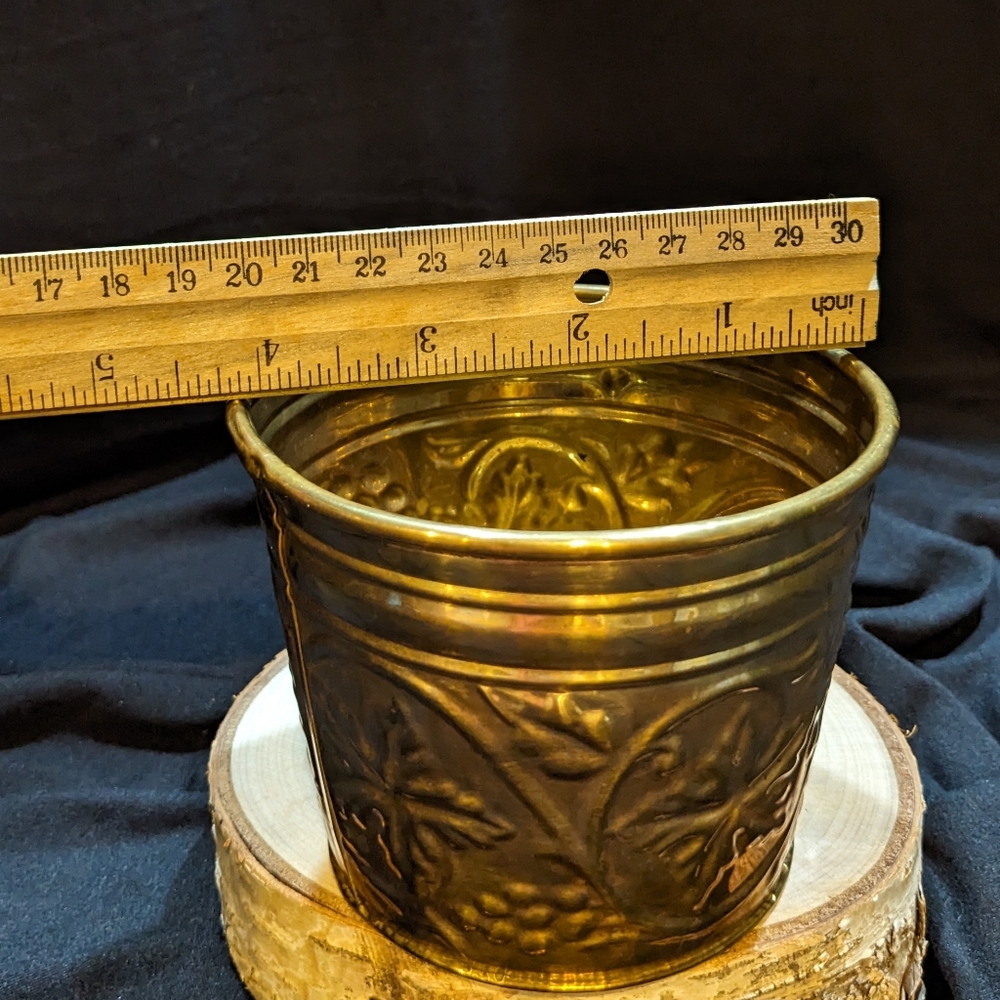 Vintage Hosley Brass Planter